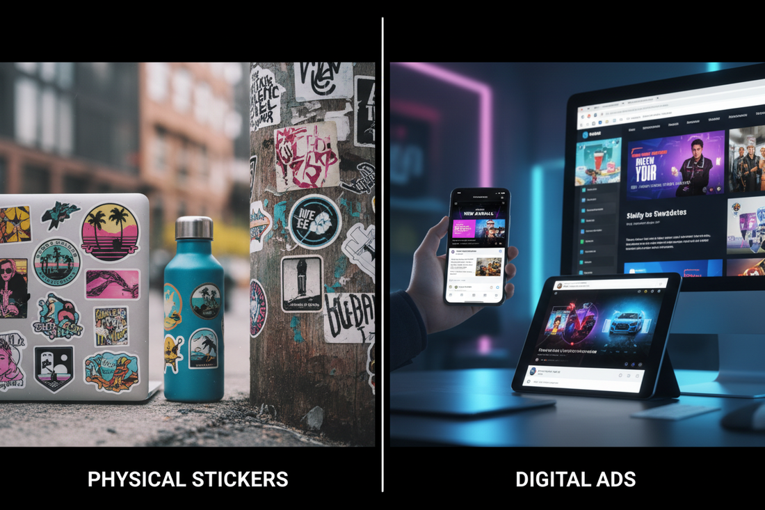 Stickers vs Digital Ads